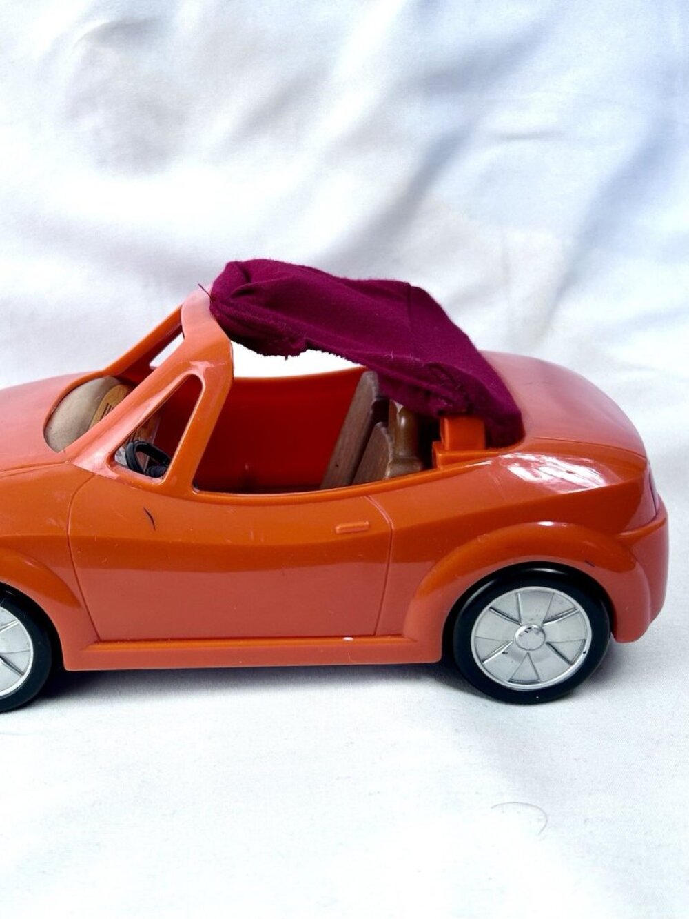Toy Sports Car Orange Two-Seater Convertible for Calico Critters - Picture 4 of 12